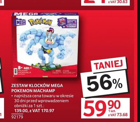 Zestaw klocków Mega Pokemon Machamp promocja w Selgros