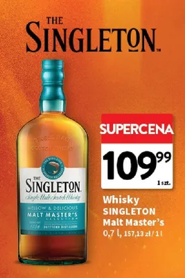 Whisky Singleton Malt Master's promocja w Intermarche