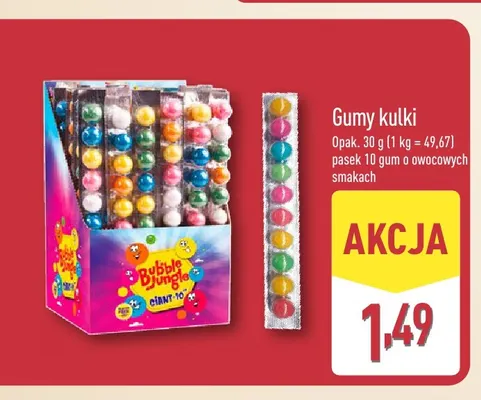 Gumy kulki promocja w Aldi