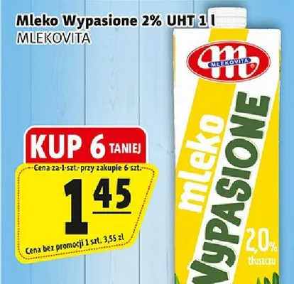 Mleko wypasione 2% UHT promocja w Prim Market