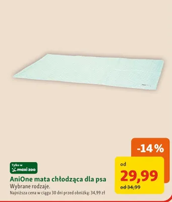 Mata chłodząca dla psa AniOne promocja w MAXI ZOO