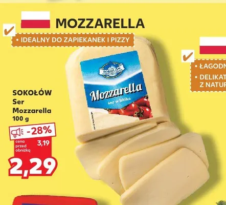 Ser Mozzarella Sokołów promocja w Kaufland