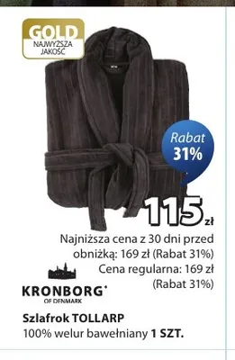 Szlafrok Tollarp Kronborg promocja w Jysk