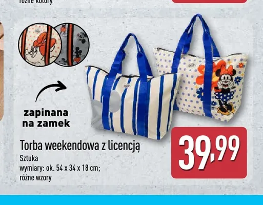 Torba weekendowa z licencją promocja w Aldi