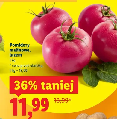 Pomidory malinowe luzem promocja w Lidl
