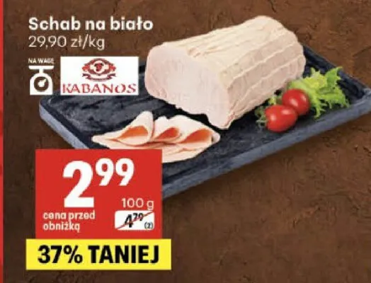 Schab na biało Kabanos promocja w Delikatesy Centrum