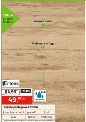 Panele podłogowe EILDON promocja w Leroy Merlin