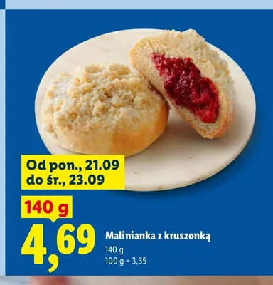 Malinianka z kruszonką promocja w Lidl