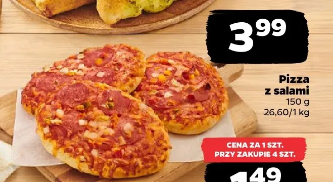 Pizza z salami promocja w Netto