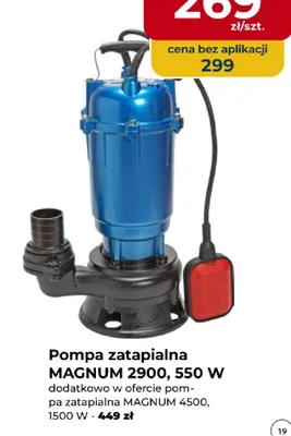 Pompa zatapialna MAGNUM 2900, 550 W promocja w PSB Mrówka