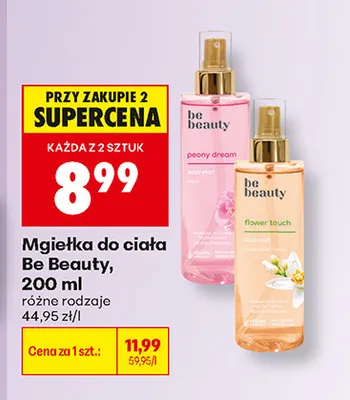 Mgiełka do ciała Be Beauty Peony Dream promocja w Biedronka