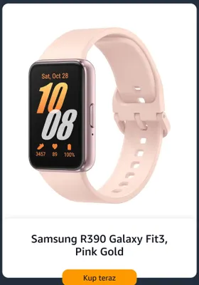 Smartband Samsung R390 Galaxy Fit3 Pink Gold promocja w Amazon