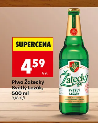 Piwo Žatecký Světlý Ležák promocja w Biedronka