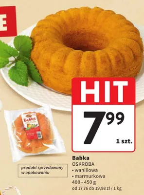 Babka waniliowa promocja w Intermarche