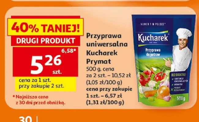 Przyprawa uniwersalna Kucharek Prymat promocja w Auchan