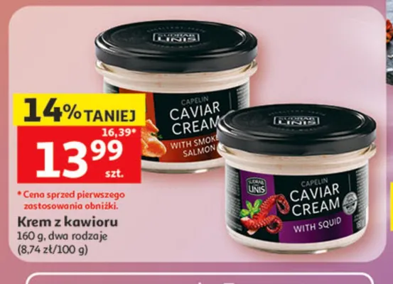Krem z kawioru LINIS with smoked salmon promocja w Auchan