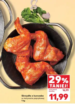 Skrzydła z kurczaka w marynacie paprykowej promocja w Kaufland