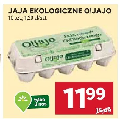 Jaja ekologiczne Oliajo promocja w Stokrotka