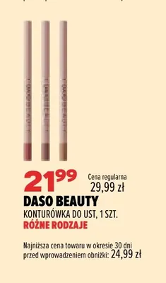 Konturówka do ust Daso Beauty promocja w Drogerie Natura