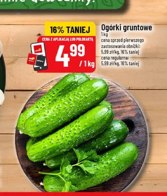 Ogórki gruntowe promocja w POLOmarket