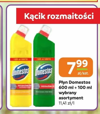 Płyn do WC Domestos Cytrynowy promocja w Gama