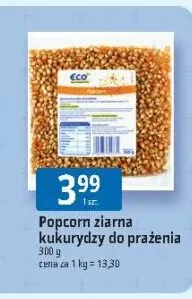 Popcorn ziarna kukurydzy do prażenia Eco+ promocja w Leclerc