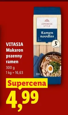 Makaron pszenny ramen Vitasia Japanese Style promocja w Lidl