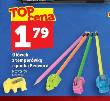 Ołówek z temperówką i gumką Penword promocja w TOPAZ