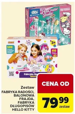 Zestaw Fabryka Baniek Balonowa Frauda, Fabryka Długopisów Hello Kitty promocja w Carrefour