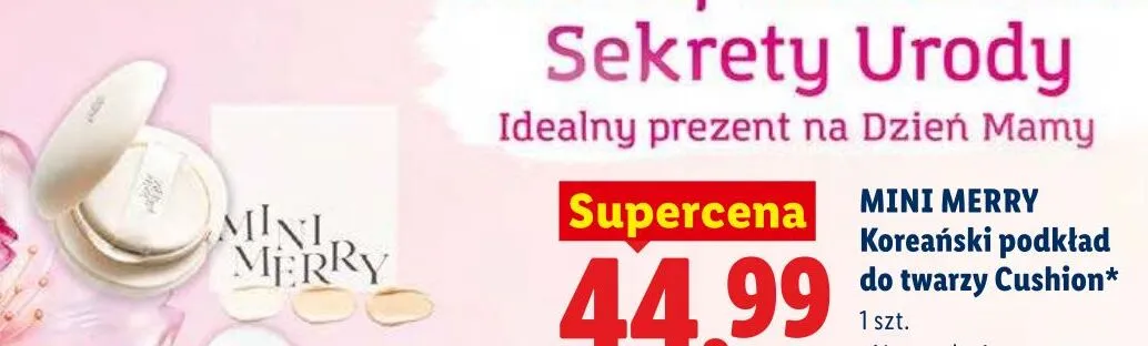 Koreański podkład do twarzy Cushion MINI MERRY promocja w Lidl