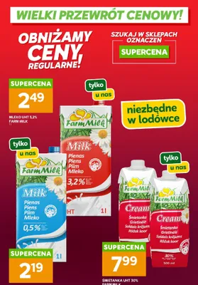 Śmietanka UHT 30% promocja w Stokrotka