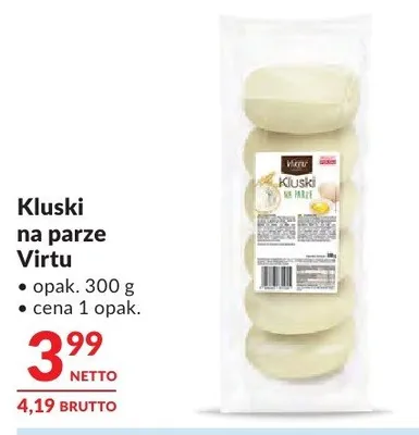 Kluski na parze Virtu promocja w Makro