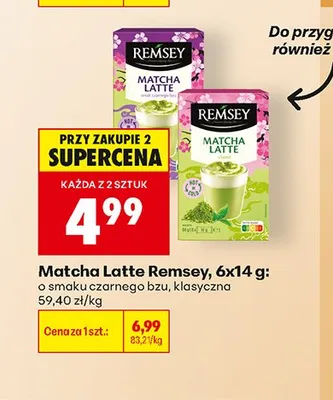 Matcha Latte Remsey klasyczna promocja w Biedronka