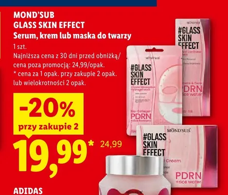 Serum do twarzy MOND'SUB Glass Skin Effect promocja w Lidl