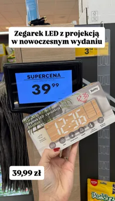 Zegar LED z projekcją promocja w Biedronka