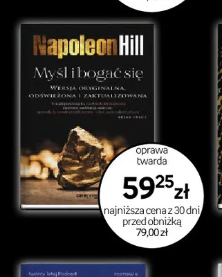 Książka Myśl i bogać się Napoleon Hill promocja w Empik