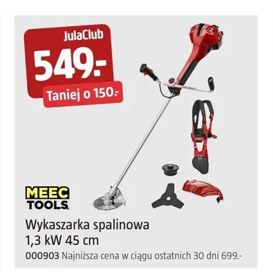 Wykaszarka spalinowa Meec Tools promocja w Jula