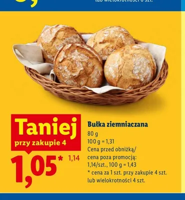 Bułka ziemniaczana promocja w Lidl
