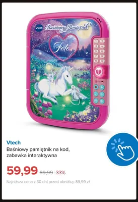 Baśniowy pamiętnik na kod zabawka interaktywna Vtech promocja w Smyk
