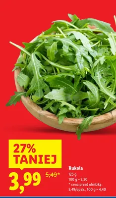 Rukola promocja w Lidl