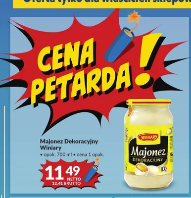 Majonez Dekoracyjny Winiary promocja w Makro