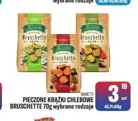 Pieczone krążki chlebowe Bruschette Maretti promocja w Tomi Markt
