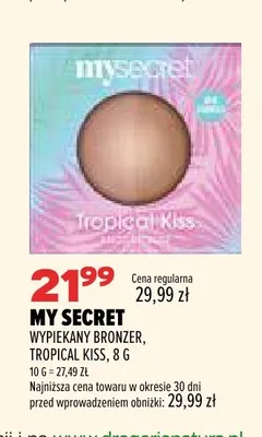 Wypiekany bronzer Tropical Kiss My Secret promocja w Drogerie Natura