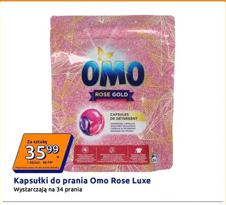 Kapsułki do prania Omo Rose Luxe promocja w Action