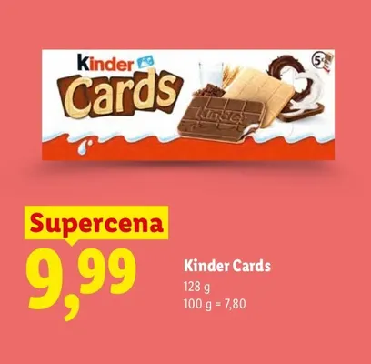 Wafelki Kinder Cards promocja w Lidl