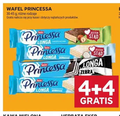 Wafel Princessa Longa Zebra promocja w Stokrotka