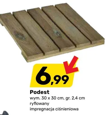 Podest ryflowany promocja w Bricomarche