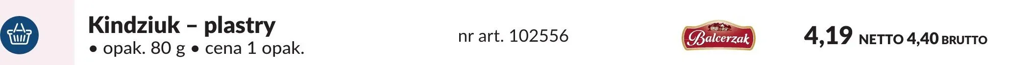 Plastry Kindziuk promocja w Makro