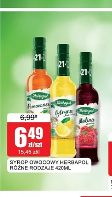 Syrop owocowy Herbapol promocja w Bingo