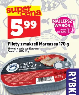 Filety z makreli Mareasea 170g promocja w TOPAZ